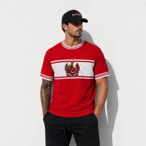 Türkiye Dünya Kupası Özel Seri Oversize T-Shirt (Kırmızı) | Kişiye Özel İsim & Numara Baskılı