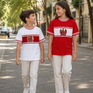 Alternative view of Dünya Kupası Özel Seri Kişiye Özel Baskılı Çocuk Oversize T-Shirt