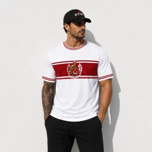 Türkiye Dünya Kupası Özel Seri Oversize T-Shirt (Beyaz) | Kişiye Özel İsim & Numara Baskılı