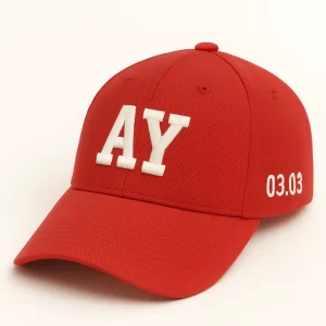 Alternative view of 👉 Kişiye Özel Şapka | İsim Nakışlı Unisex Ayarlanabilir Cap (Kırmızı)