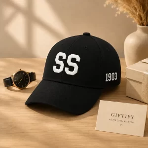 Alternative view of 👉 Kişiye Özel Şapka | İsim Nakışlı Unisex Ayarlanabilir Cap (Siyah)